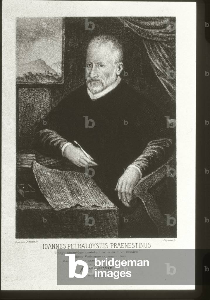 Portrait of Giovanni Pierluigi da Palestrina (engraving)