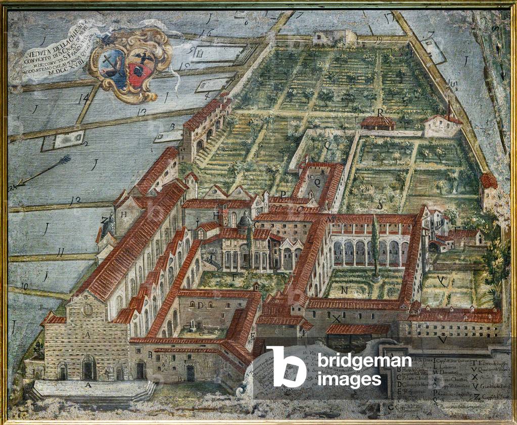 View of the Church and the Monastery, 1718 (oil on canvas)
