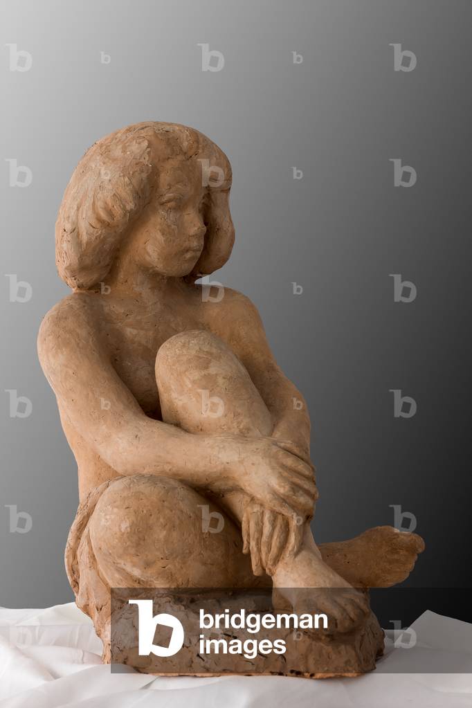 Sitting Girl (earthenware)