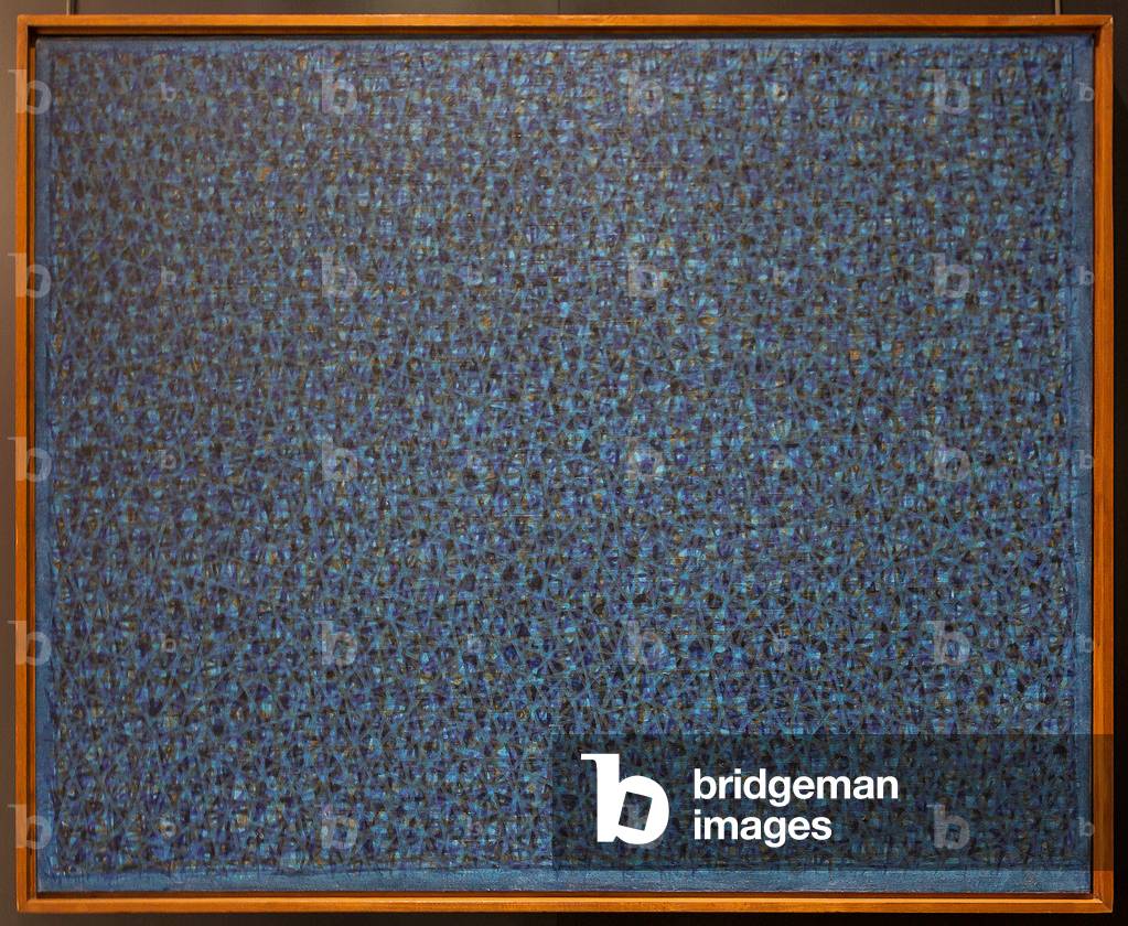 Total Space: simultaneous rhythmic iterative progressions, 1953 (acrylic on canvas)