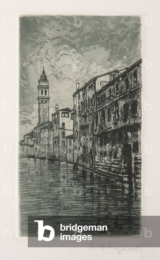 Venice (etching and aquatint on white paper)