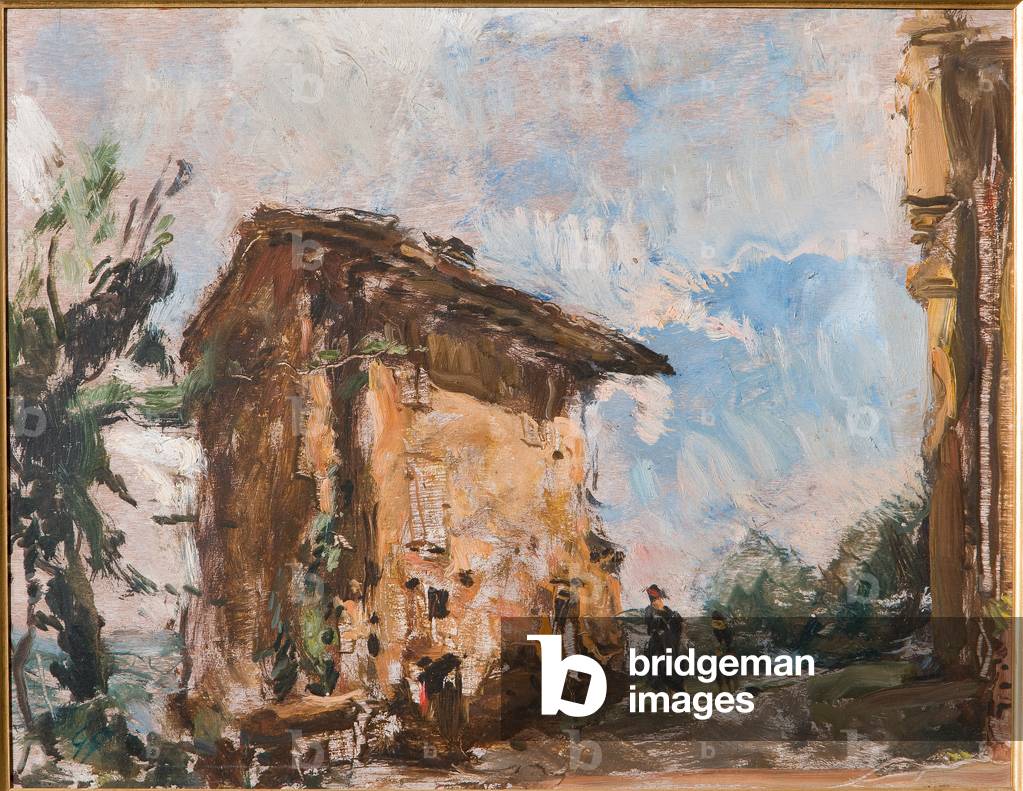 A Farmhouse (oil on plywood)