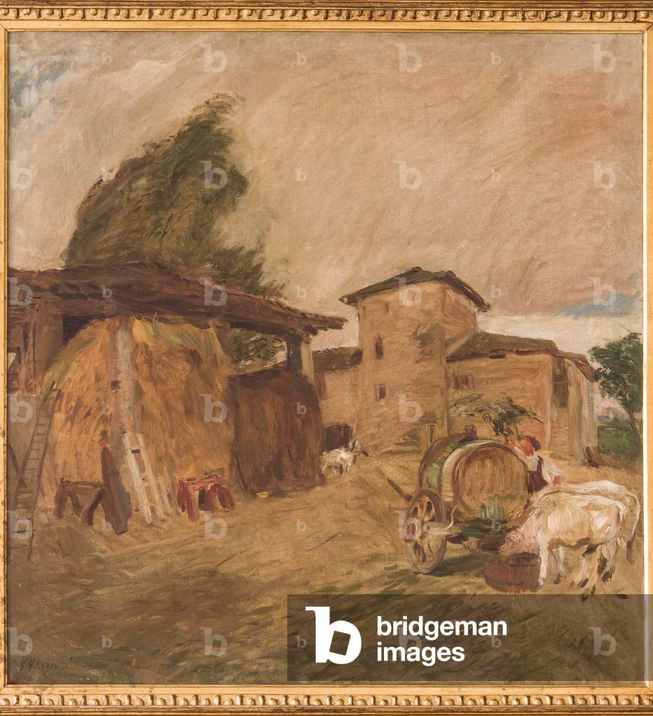 House Mombrina in Savignano, 1905 (oil on canvas)