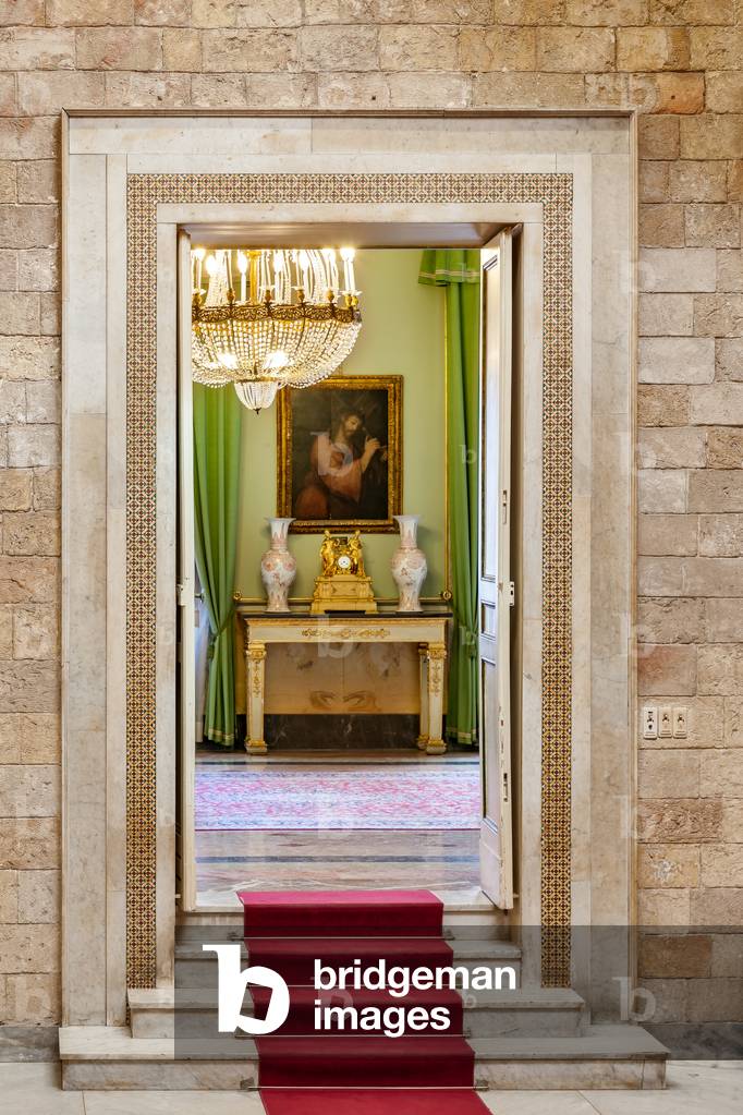 Palermo, The Royal Palace or Palazzo dei Normanni (Palace of the Normans), Joharia Tower, the Winds Room: view Detail of one door