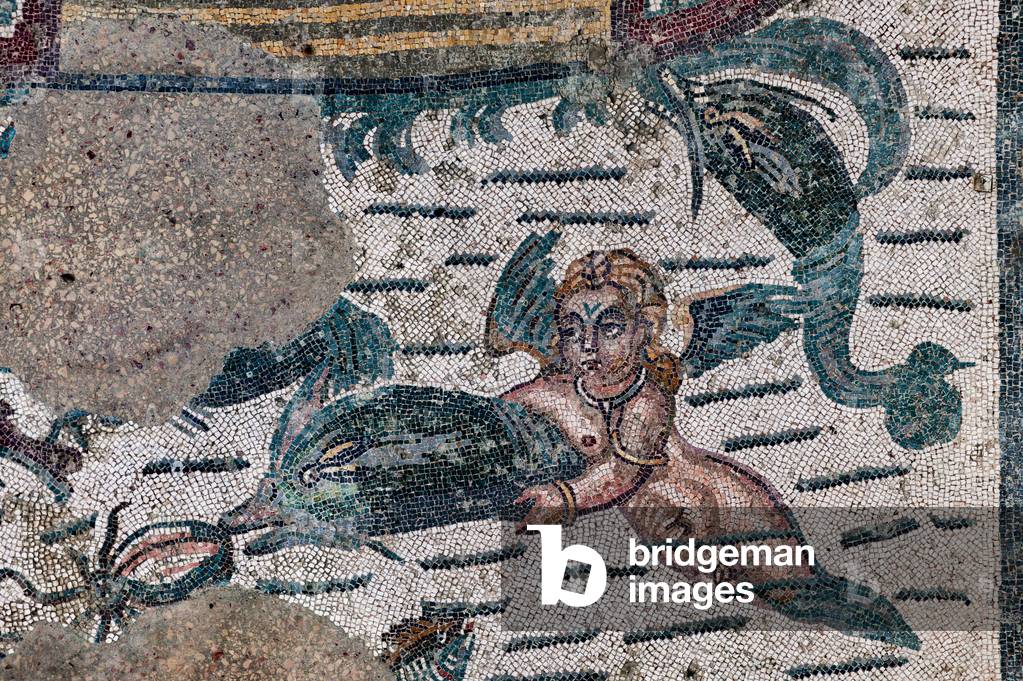 Floor mosaic depicting putti (mosaic)