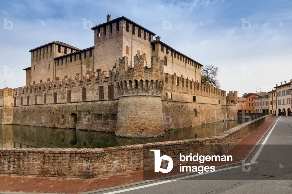 Fontanellato, Rocca Sanvitale: view of the fortress,  (photo)