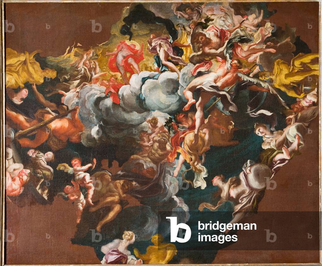 Sketch for the vault of the Great Hall, 1689 (oil on board)