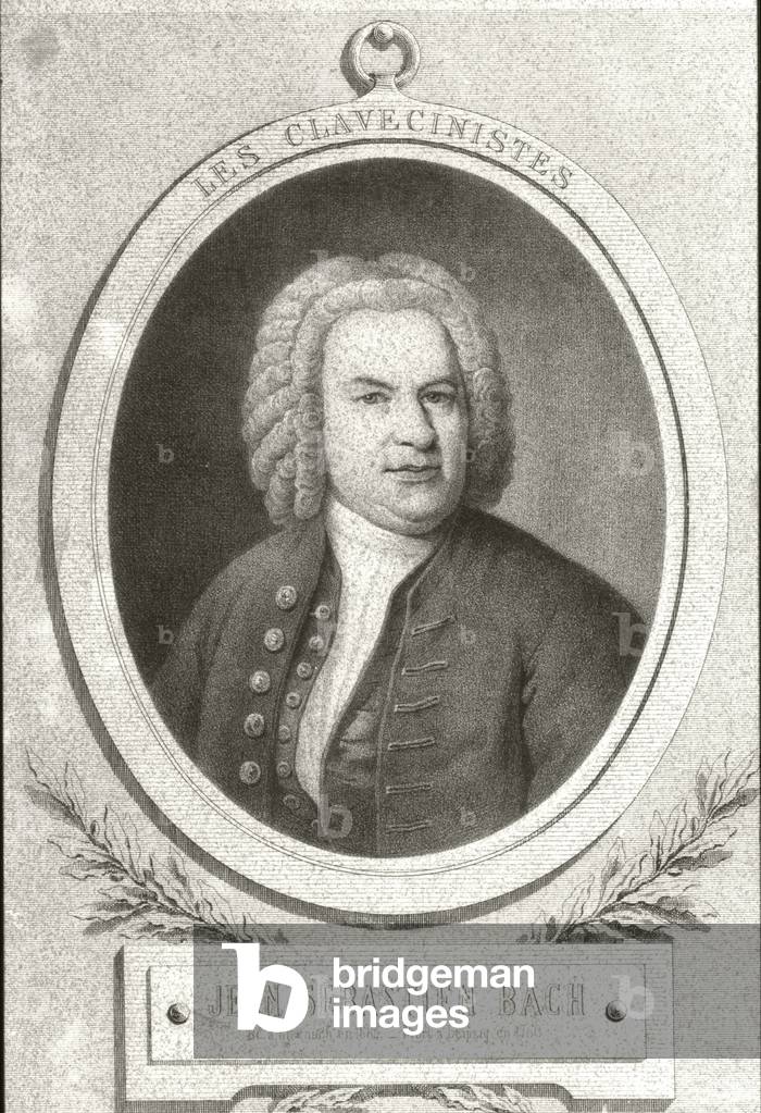 Portrait of Johann Sebastian Bach (litho)