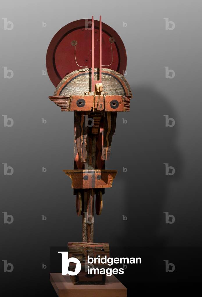 Idol, 1961 (painted wood sculpture)