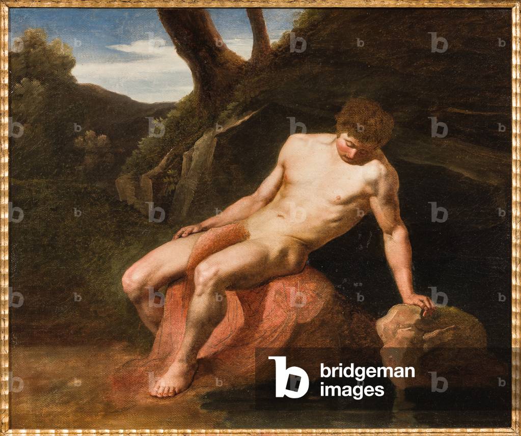 Narcissus (oil on canvas)