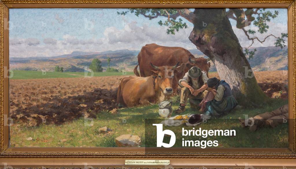 Midday, Lunch Time, 1900 (oil on canvas)