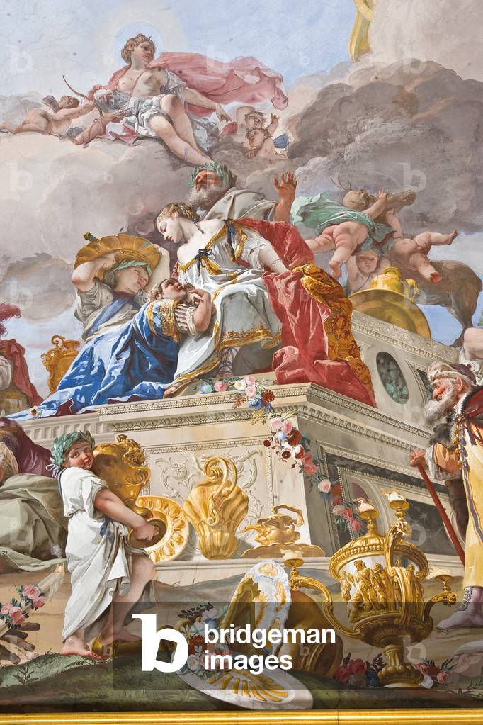 The Sacrifice of Iphigenia, detail, 1733 (fresco)