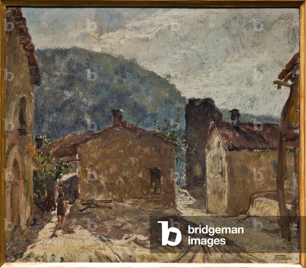 Morning in Rosola (oil on cardboard)