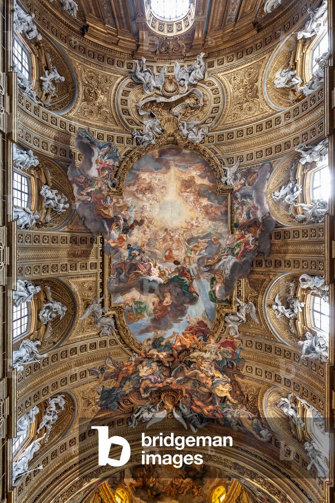 View of the vault of the nave with 