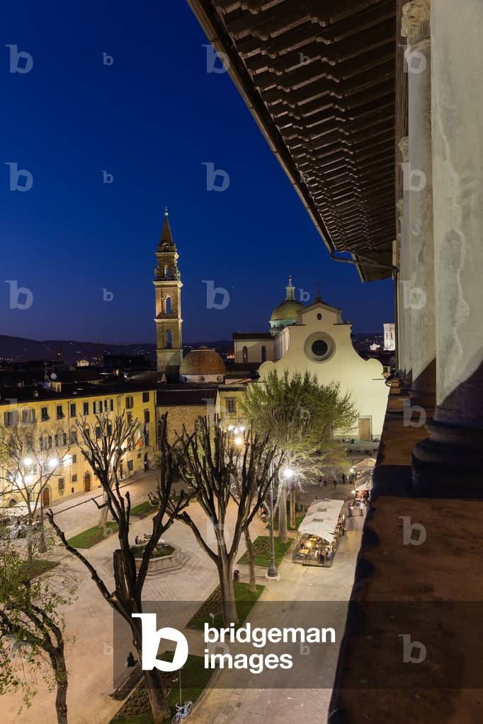 View of Basilica of Santo Spirito, Florence, Italy (photo)