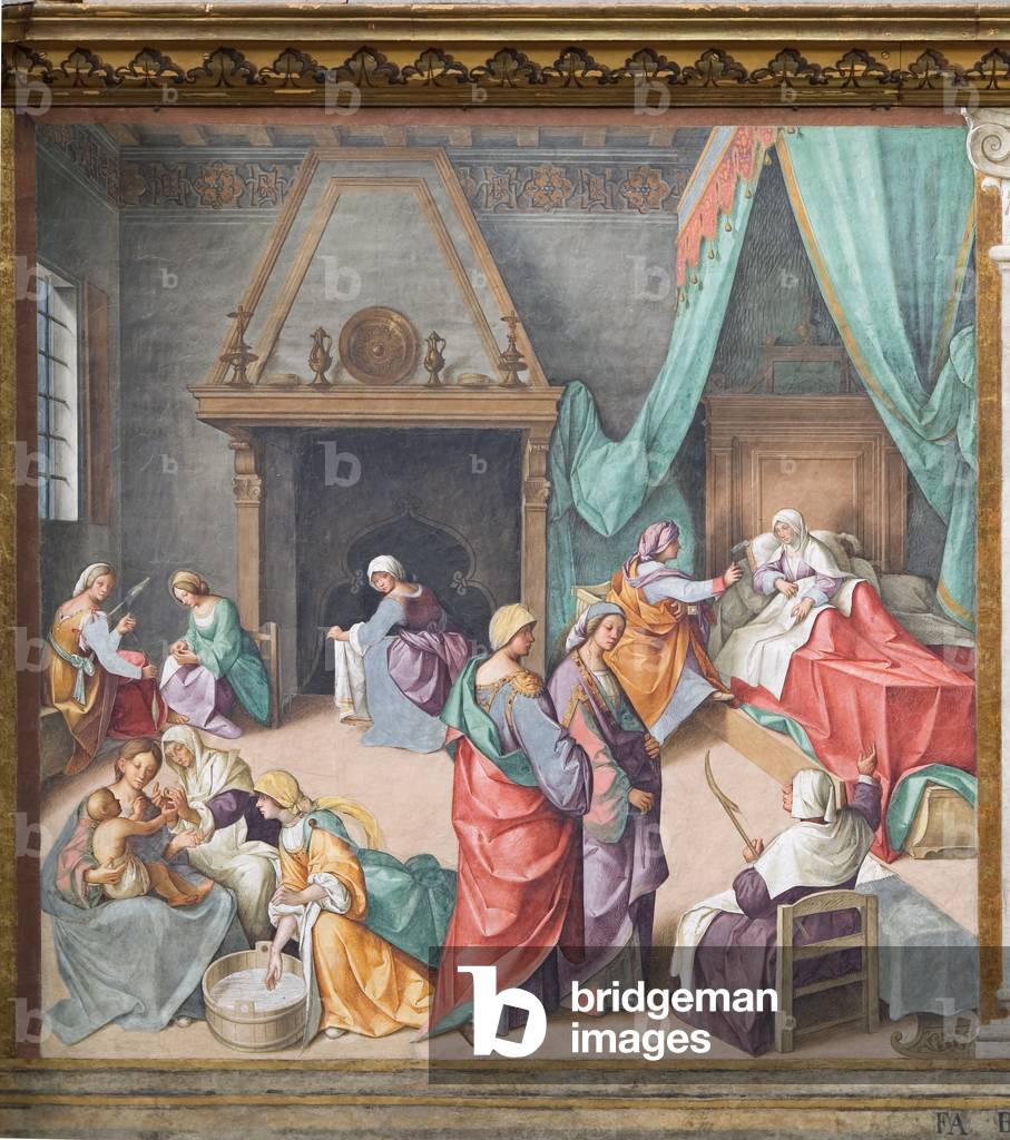  The Nativity of Mary, fresco, 1515