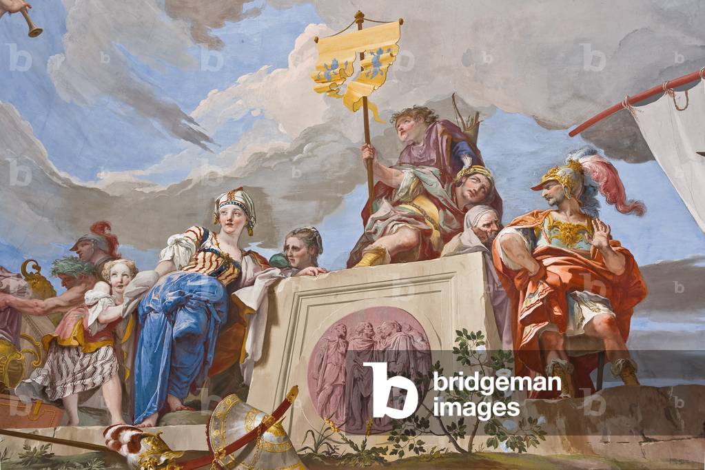 The Sacrifice of Iphigenia, detail, 1733 (fresco)