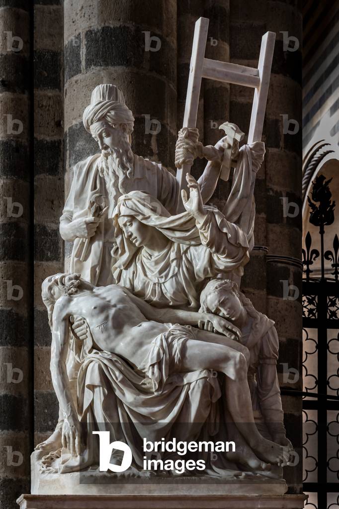The Lamentation (or Deposition), a marble group created in the second half of the 16th century by the Orvieto and sculptor Ippolito Scalza (sculpture)