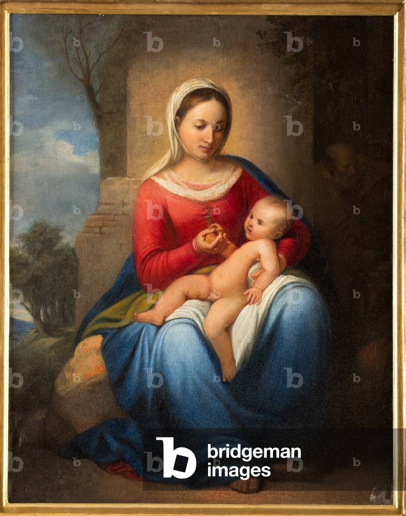 Madonna and Infant Jesus (oil on canvas)