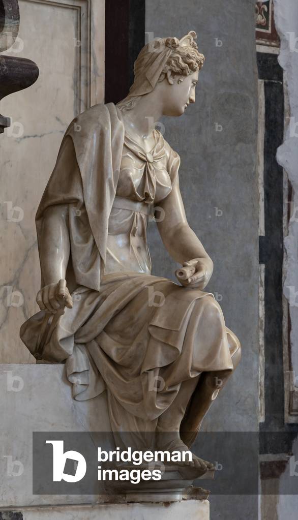 Sepulchre of Michelangelo Buonarroti, detail of the personification of Architecture