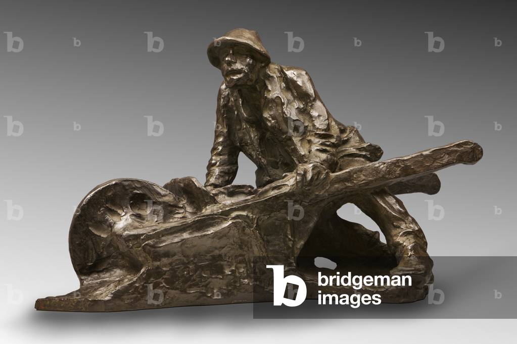 Man with a Cart (bronze)