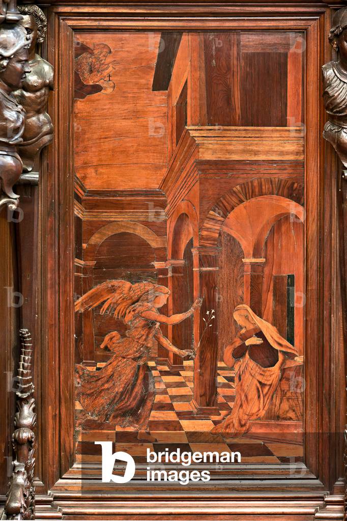 Genoa, Duomo (St Lawrence Cathedral), inside, presbitery, apse, choir, South side: 