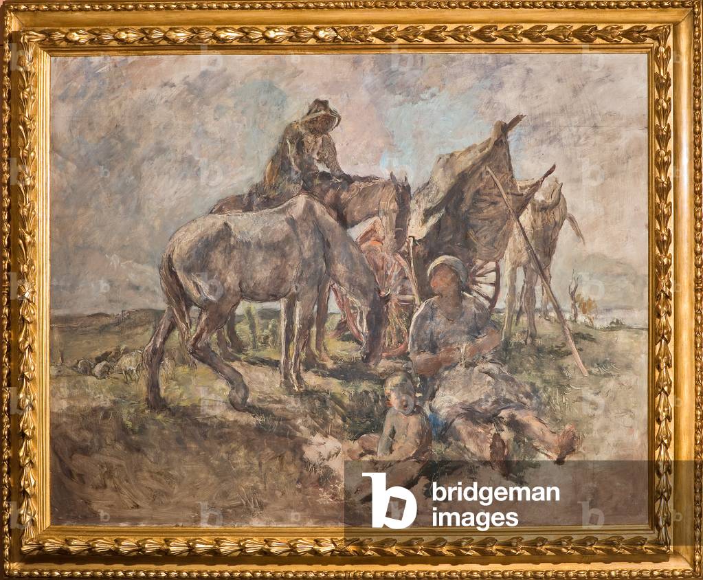 Rest in the Fields (oil on plywood)