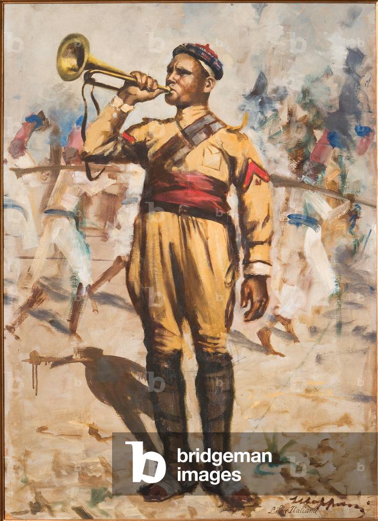 The Askari (oil on plywood)