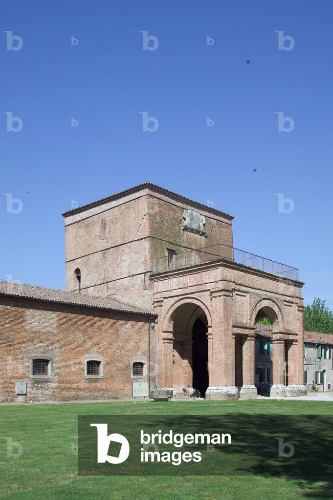 Main entrance of Delizia di Belriguardo, Voghiera, Province of Ferrara, Emilia Romagna, Italy (photo)