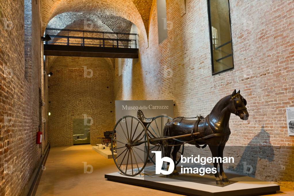 Statue of a Horse, the Carriage Museum, Palazzo Farnese, Piacenza, Emilia Romangna, Italy