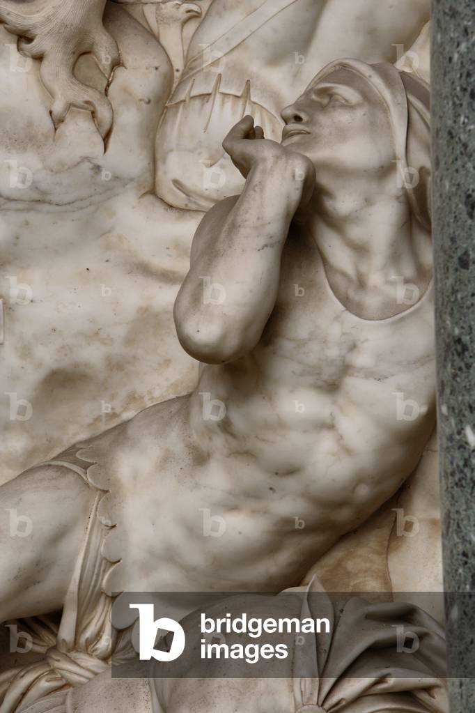 Detail of the Mausoleum of St. Pius V (marble)
