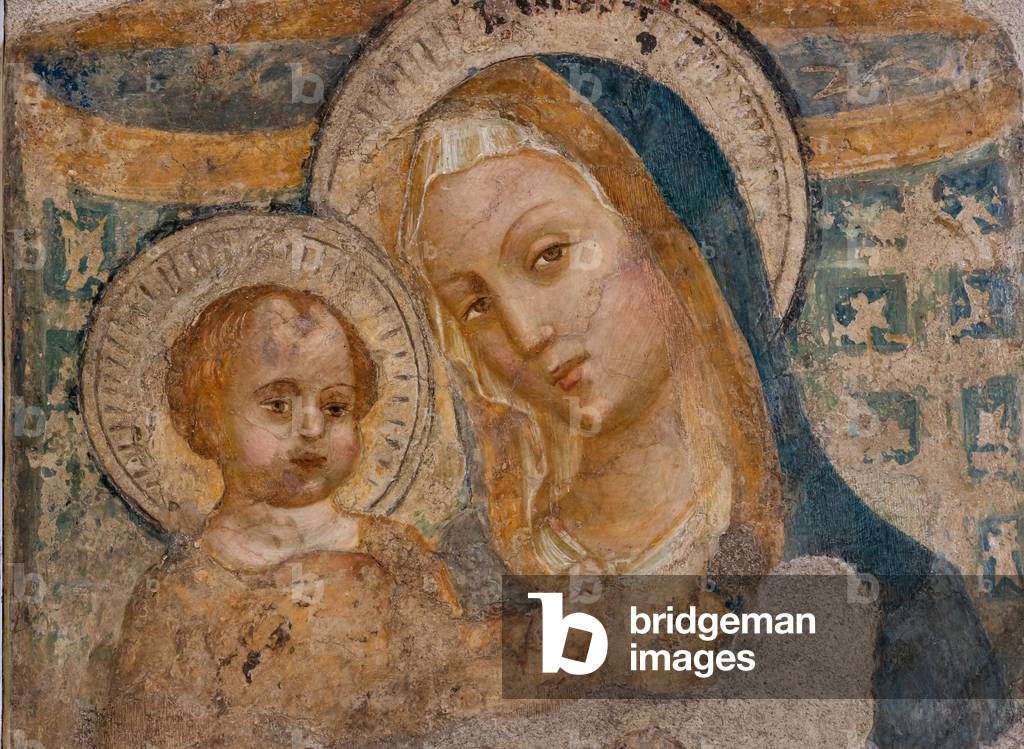 Madonna and Infant Jesus, second half of the XV century (fresco)