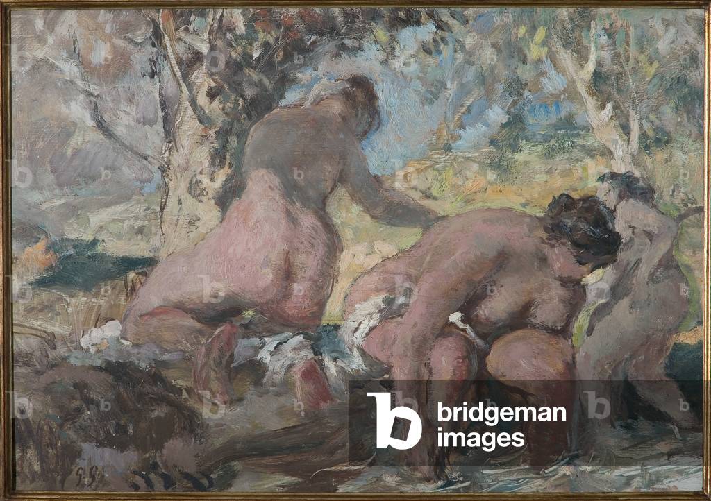 The Bathers (oil on plywood)