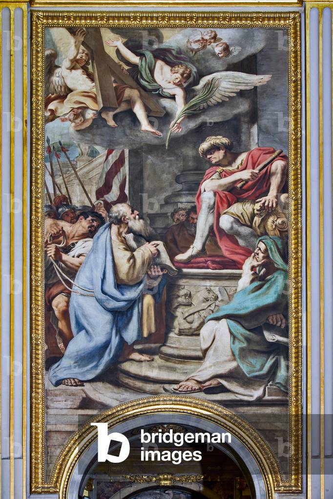 Condemnation of the Saint pronounced by Egea, after 1662 (fresco)