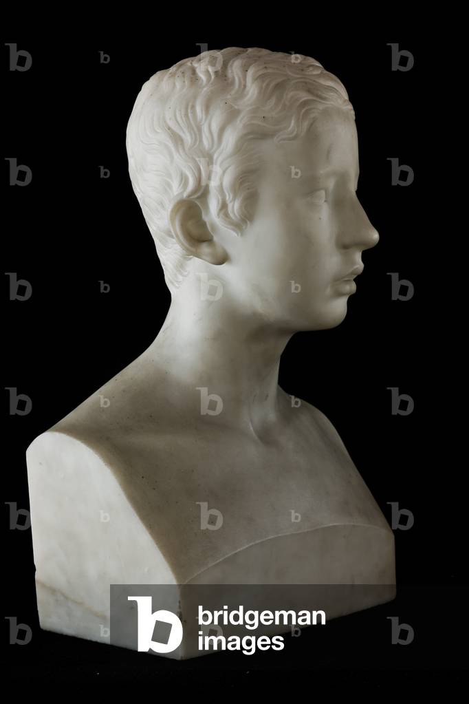Bust of Prince Francis of Austria-Este, 1835 (Carrara marble)