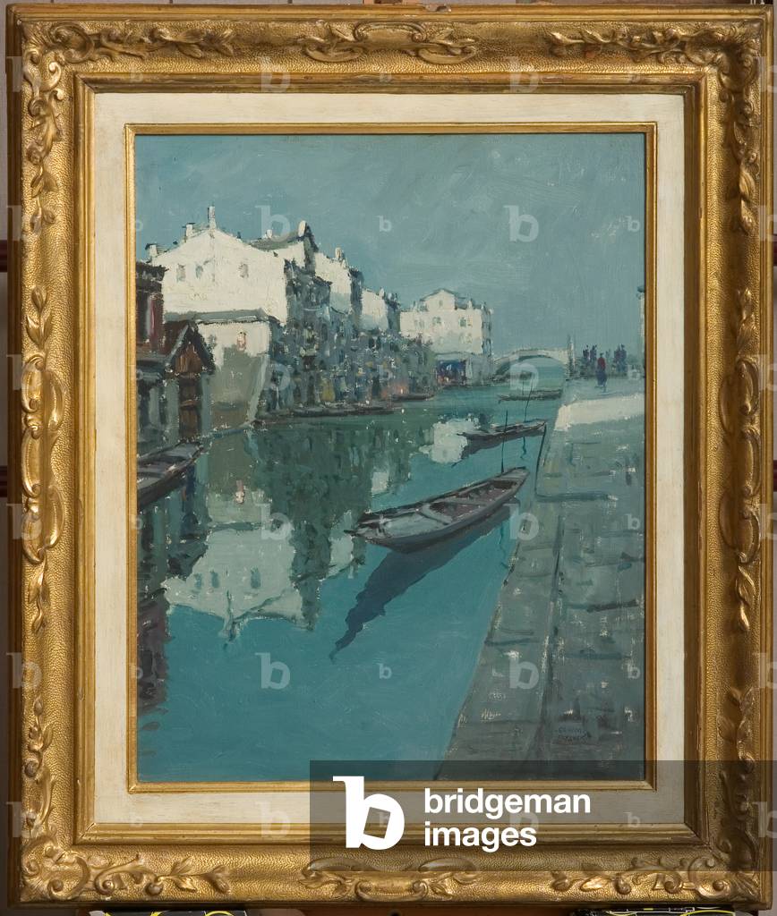 Canal in Venice (oil painting)