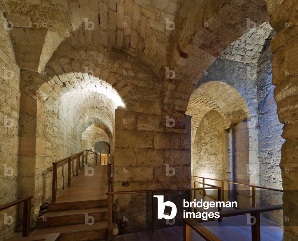 The Montalto wing: the dungeons, The Royal Palace or Palazzo dei Normanni (Palace of the Normans), Palermo, Sicily, Italy (photo)