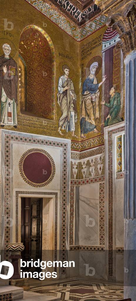 The Palatine Chapel: partial view of the south west corner with the mosaic 