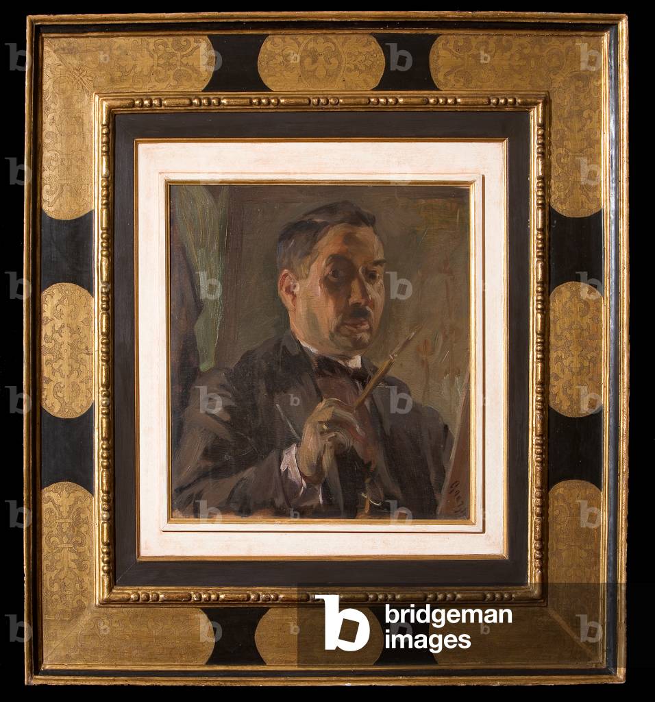 Self-portrait (oil on plywood)