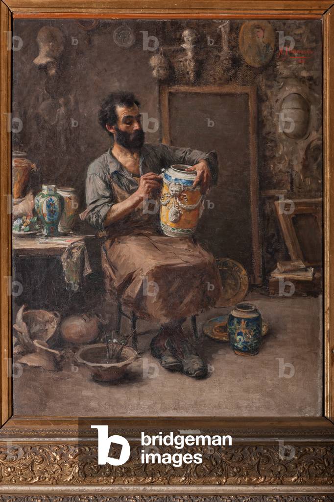 Ceramist (oil on canvas)