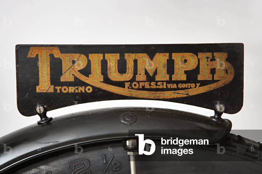 Classic Motorbike Triumph H Side. Trademark (photo)