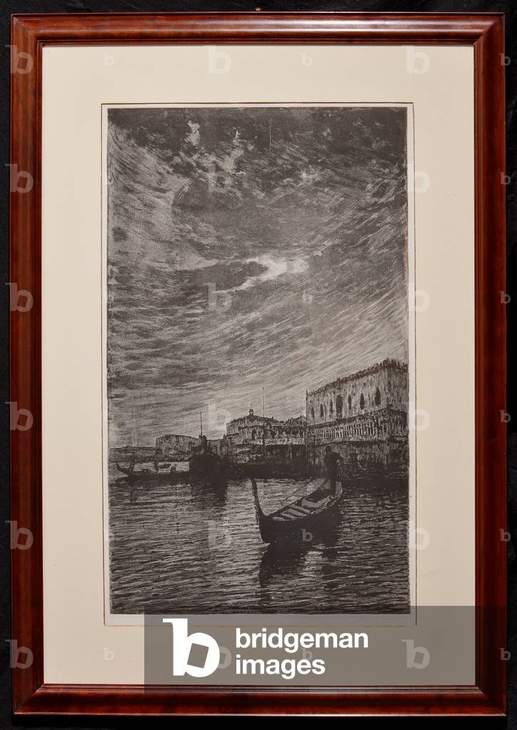 St Mark's Basin (etching on white paper)