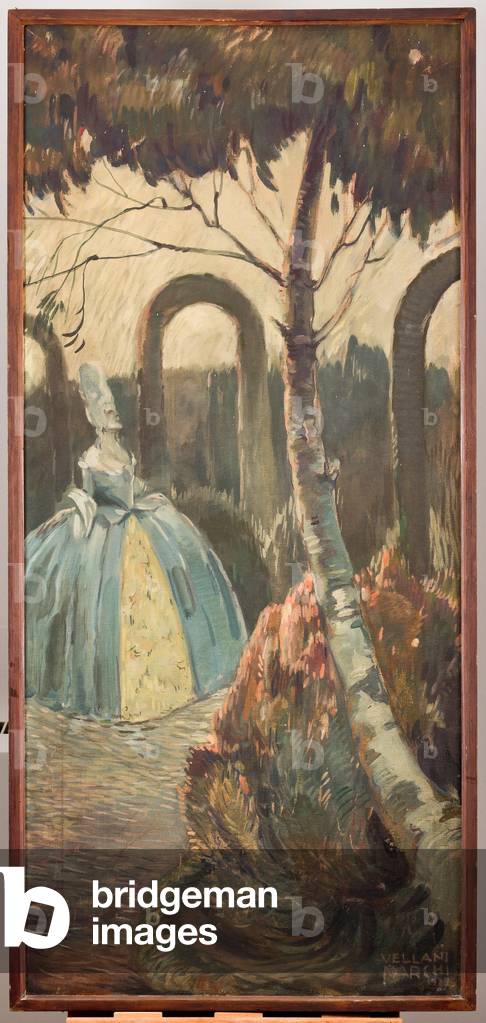 A Lady in the Garden, 1923 (oil on canvas)
