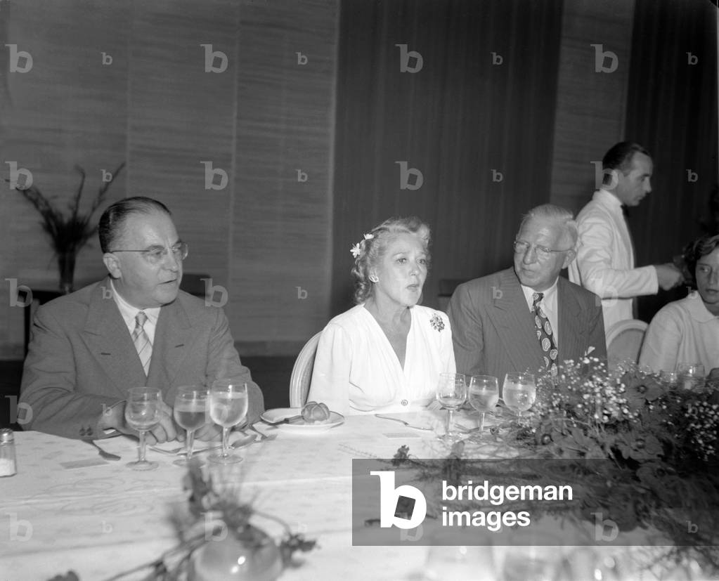 THE ACTRESS MARY PICKFORD AT THE INTERNATIONAL FILM FESTIVAL OF VENICE - 1948 -
