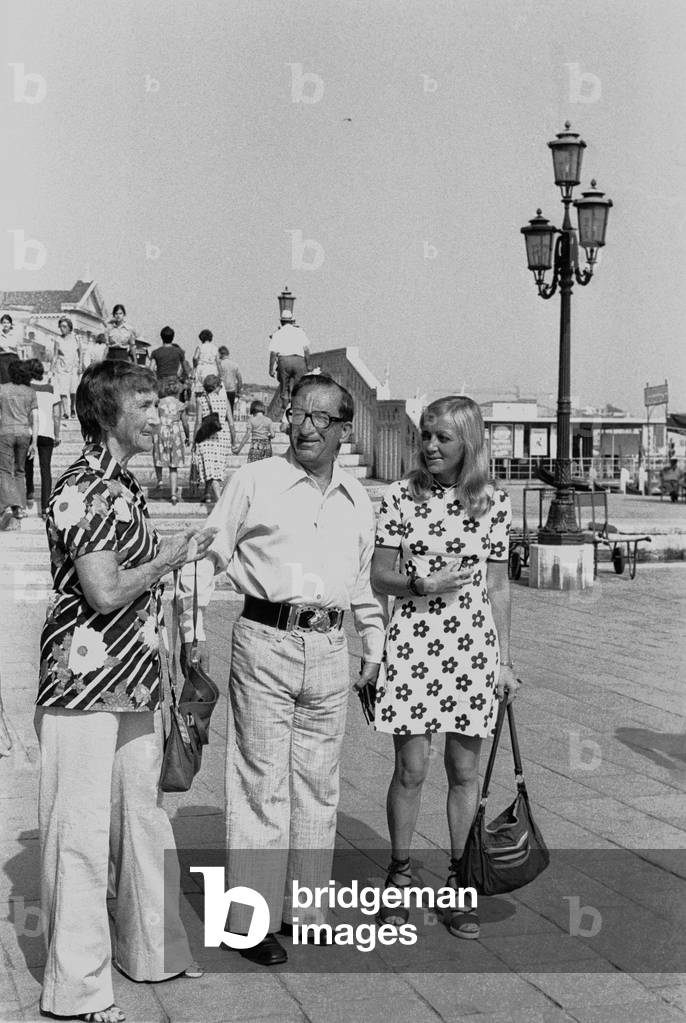 Prime Minister of Malta DOM MINTOFF in Venice 1976