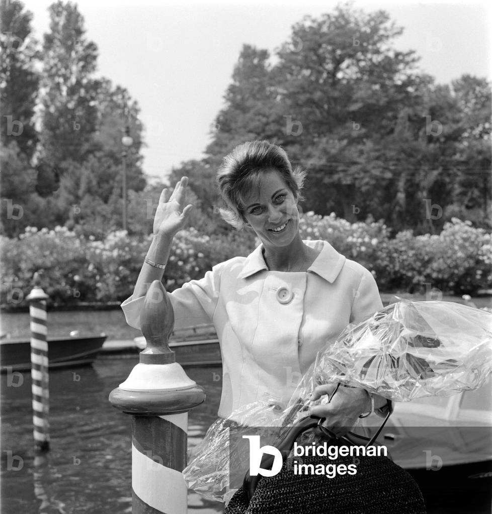 THE ACTRESS ALIDA VALLI AT THE INTERNATIONAL FILM FESTIVAL IN VENICE - 1962