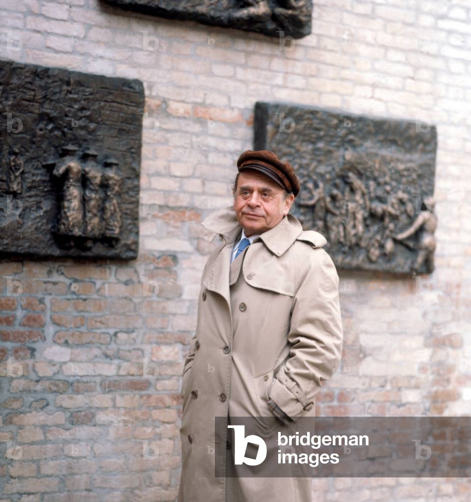 THE SCULPTOR ARBIT BLATAS AT THE GHETTO OF VENICE - 196?