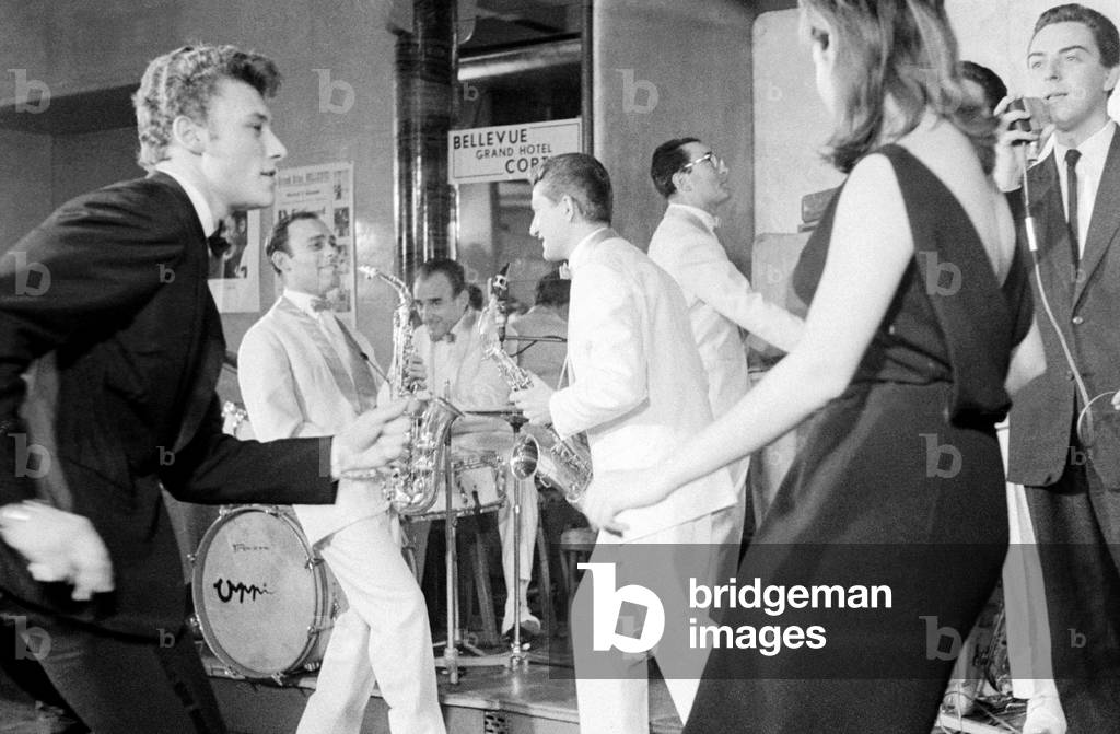 THE SINGER JOHNNY HALLYDAY - CORTINA D'AMPEZO - 1961