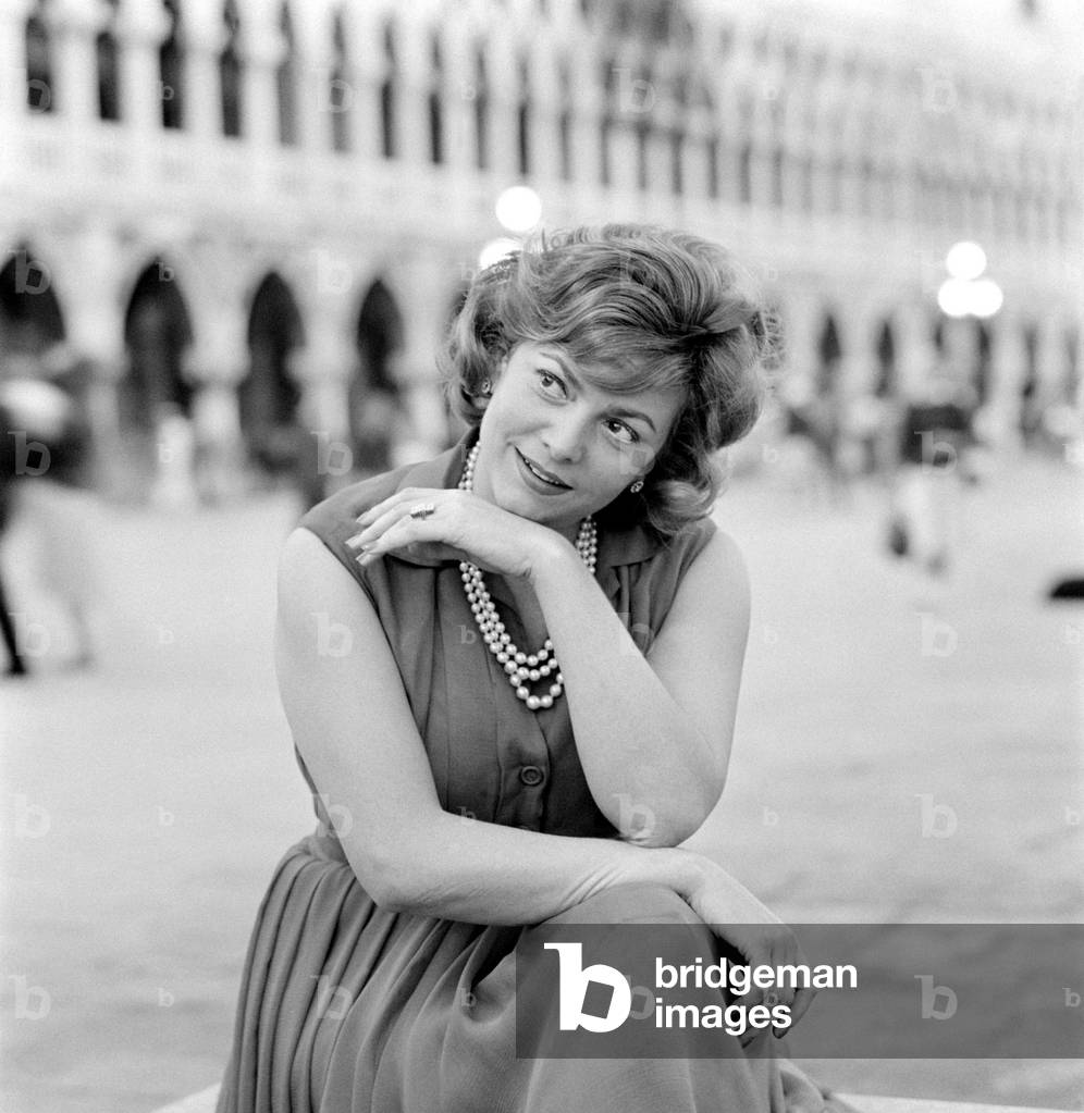 THE OPERA SINGER MARCELLA POBBE IN VENICE - 1960