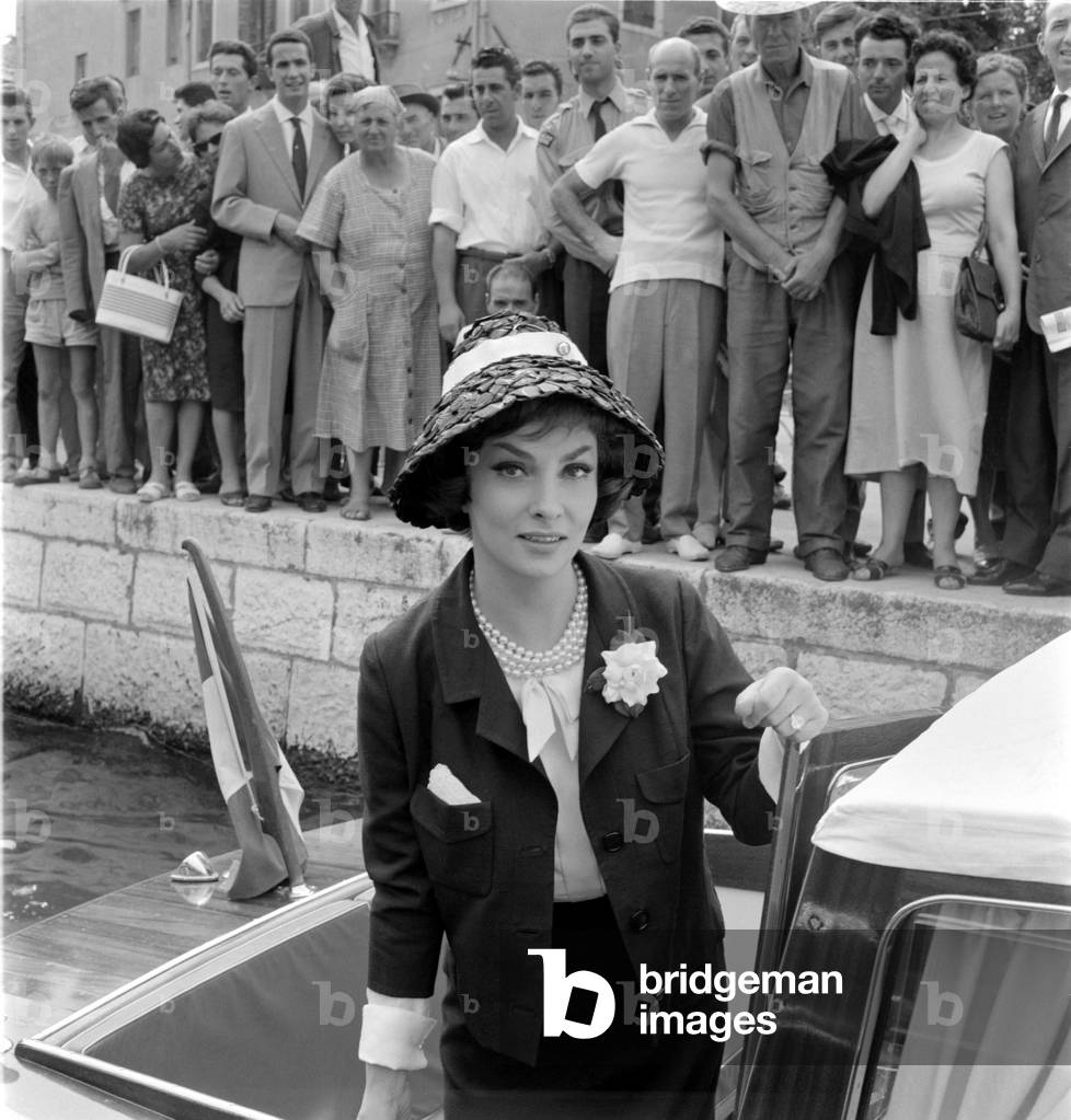 THE ACTRESS GINA LOLLOBRIGIDA IN VENICE - 1959